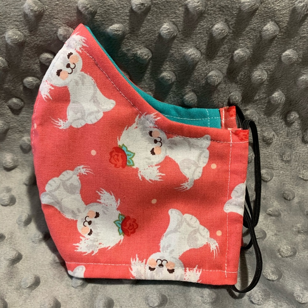 Homemade face mask Women / Teen w/ pocket 2 layer